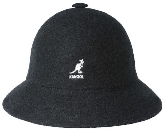 Kangol Black Wool Casual Bucket Hat K3451